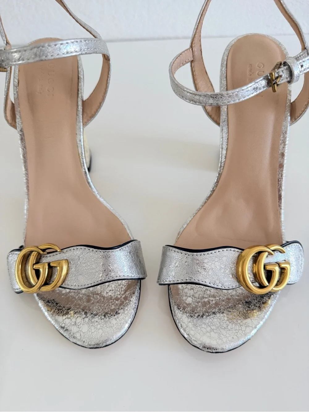 Gucci shimmering silver